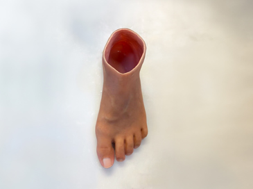 Cosmetische voetprothese